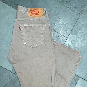 Men's Tan Levi's 501 Jeans W34 L30